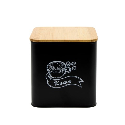 ZESTAW 4 POJEMNIKÓW KAWA HERBATA CUKIER SÓL BRUNBESTE BB-4263 (NAPISY PL)