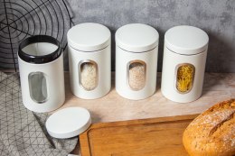 ZESTAW 4 POJEMNIKÓW NA KAWĘ, HERBATĘ, CUKIER, SÓL I INNE BRUNBESTE BB-2693