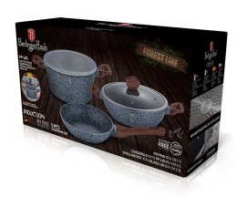 ZESTAW 5 EL. 2 GARNKI Z PATELNIĄ 24CM BERLINGER HAUS FOREST LINE BH-7060