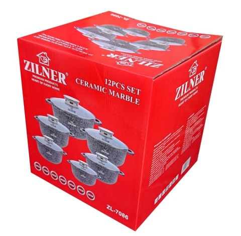 ZESTAW 6 GARNKÓW MARMUROWYCH ZILNER ZL-7086