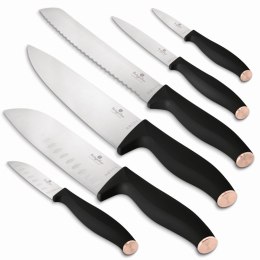ZESTAW 6 NOŻY KUCHENNYCH BERLINGER HAUS BLACK ROSE BH-2949