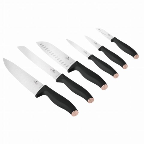 ZESTAW 6 NOŻY KUCHENNYCH BERLINGER HAUS BLACK ROSE BH-2949