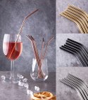 ZESTAW 6 SŁOMEK KOKTAILOWYCH ZE STALI NIERDZEWNEJ BERLINGER HAUS BH-2981
