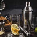 ZESTAW BARMAŃSKI DO DRINKÓW KOKTAJLI 13-ELE SHAKER SREBRNY KLAUSBERG KB-7654
