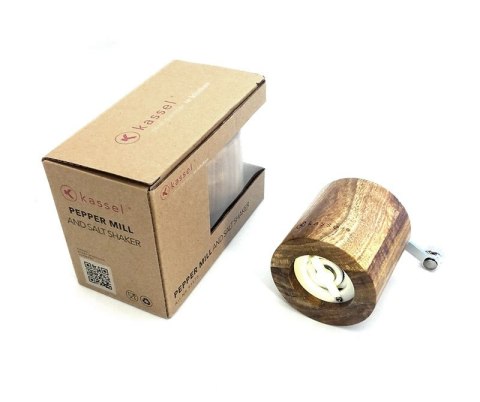 ZESTAW DO SOLI i PIEPRZU Z MŁYNKIEM KASSEL no. 93575 AKACJA