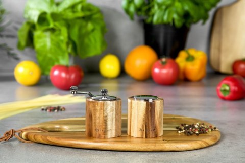 ZESTAW DO SOLI i PIEPRZU Z MŁYNKIEM KASSEL no. 93575 AKACJA