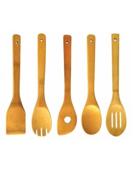 ZESTAW DREWNIANYCH PRZYBORÓW KUCHENNYCH 6-ele KiNGHOFF KH-1362