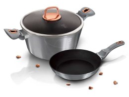 ZESTAW GARNEK + PATELNIA GRANITOWA BERLINGER HAUS MOONLIGHT BH-6019