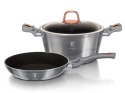 ZESTAW GARNEK + PATELNIA GRANITOWA BERLINGER HAUS MOONLIGHT BH-6019