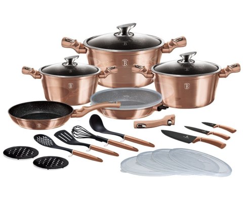ZESTAW GARNKÓW 22 ELE. BERLINGER HAUS METALLIC ROSE GOLD BH-7182