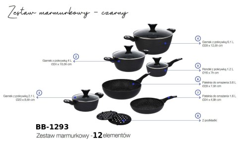 ZESTAW GARNKÓW GRANITOWYCH 12 EL. BRUNBESTE BB-1293