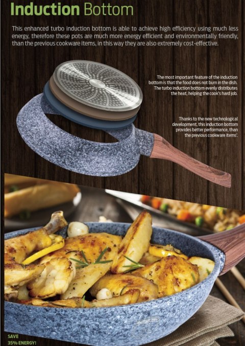 ZESTAW GARNKÓW GRANITOWYCH 13 ELE BERLINGER HAUS FOREST LINE BH-6197