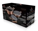 ZESTAW GARNKÓW GRANITOWYCH 6 ELE BERLINGER HAUS METALLIC LINE ROSE GOLD BH-7051