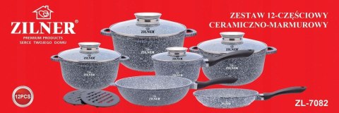 ZESTAW GARNKÓW MARMUROWYCH 12 EL. ZILNER ZL-7082