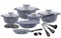ZESTAW GARNKÓW MARMUROWYCH 17 ELE. ZILNER ZL-7060
