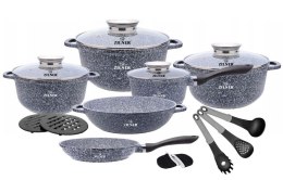 ZESTAW GARNKÓW MARMUROWYCH 17 ELE. ZILNER ZL-7060
