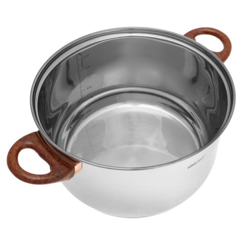 ZESTAW GARNKÓW STALOWYCH 12 EL. KINGHOFF KH-1768 ROSEGOLD