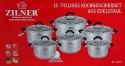 ZESTAW GARNKÓW STALOWYCH 12 EL. ZILNER ZL-8110