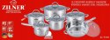 ZESTAW GARNKÓW STALOWYCH 12 ELE ZILNER ZL-8106