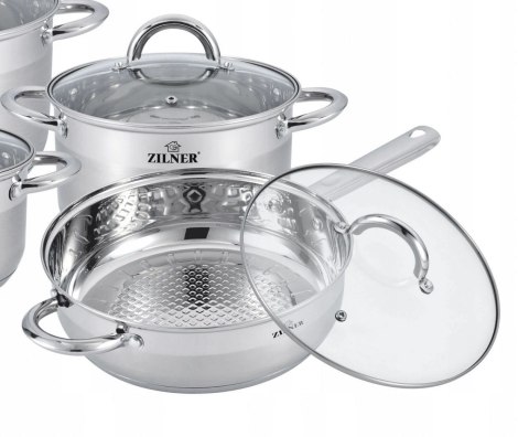 ZESTAW GARNKÓW STALOWYCH 12 ELE ZILNER ZL-8106