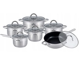 ZESTAW GARNKÓW STALOWYCH 12 ELE ZILNER ZL-8107