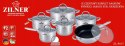 ZESTAW GARNKÓW STALOWYCH 12 ELE ZILNER ZL-8107