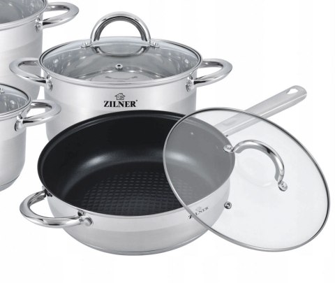 ZESTAW GARNKÓW STALOWYCH 12 ELE ZILNER ZL-8107