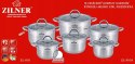 ZESTAW GARNKÓW STALOWYCH 12 ELE ZILNER ZL-8109