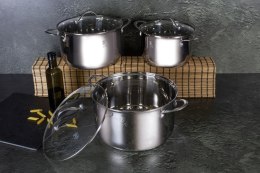 ZESTAW GARNKÓW STALOWYCH 6 ELE BERLINGER HAUS SILVER JEWELLERY BH-6662