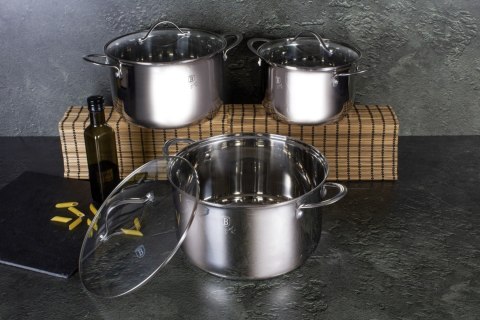 ZESTAW GARNKÓW STALOWYCH 6 ELE BERLINGER HAUS SILVER JEWELLERY BH-6662