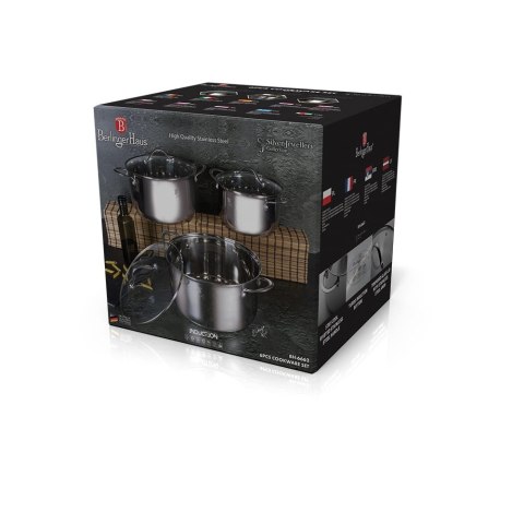 ZESTAW GARNKÓW STALOWYCH 6 ELE BERLINGER HAUS SILVER JEWELLERY BH-6662