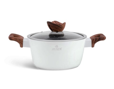 ZESTAW GARNKÓW Z POWŁOKĄ GRANITOWĄ 15 EL. ZILNER WHITE LILLY ZL-8515