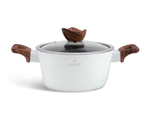 ZESTAW GARNKÓW Z POWŁOKĄ MARMUROWĄ 21 EL. ZILNER WHITE LILLY ZL-8543