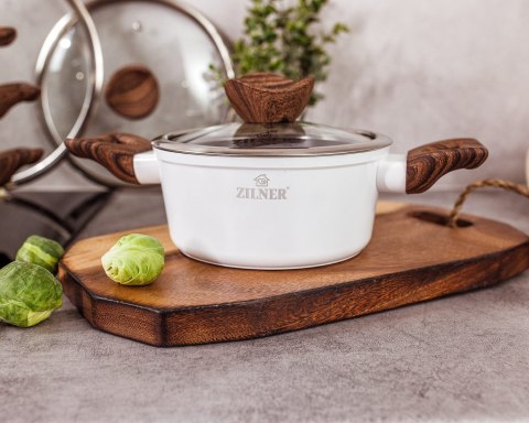 ZESTAW GARNKÓW Z POWŁOKĄ MARMUROWĄ 21 EL. ZILNER WHITE LILLY ZL-8543