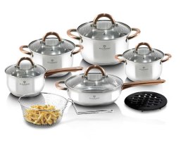 ZESTAW GARNKÓW ZE STALI NIERDZ. 13 EL. BLAUMANN GOURMET LINE BL-3244