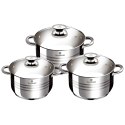 ZESTAW GARNKÓW ZE STALI NIERDZEWNEJ 6 EL. BLAUMANN GOURMET LINE BL-3174