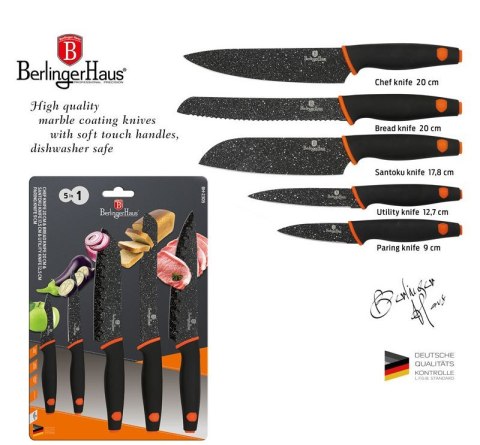 ZESTAW NOŻY 5 ELE. BERLINGER HAUS GRANIT DIAMOND BH-2305