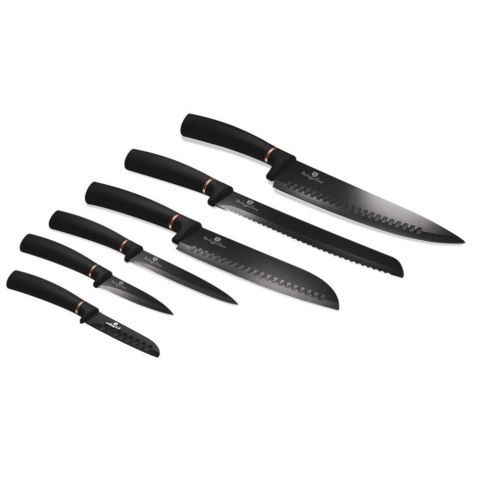 ZESTAW NOŻY 6 ELE. BERLINGER HAUS BLACK ROSE GOLD BH-2337