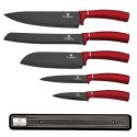 ZESTAW NOŻY 6 ELE. BERLINGER HAUS BURGUNDY BH-2534