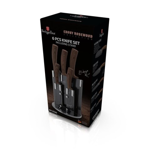 ZESTAW NOŻY 6 ELE. BERLINGER HAUS EBONY ROSEWOOD BH-2530