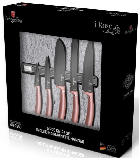 ZESTAW NOŻY 6 ELE. BERLINGER HAUS i-ROSE BH-2538A
