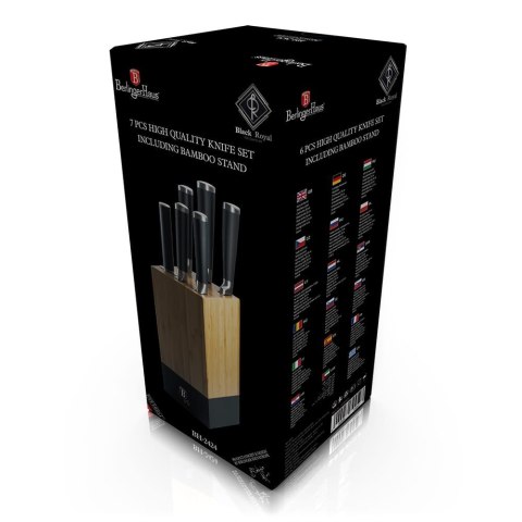 ZESTAW NOŻY 7 EL. W BLOKU BERLINGER HAUS BH-2424