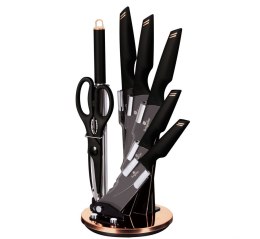 ZESTAW NOŻY 8 EL. BERLINGER HAUS BLACK ROSE GOLD BH-2692