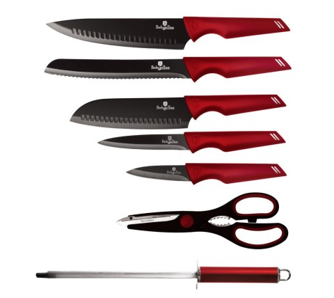ZESTAW NOŻY 8 EL. BERLINGER HAUS BURGUNDY BH-2686