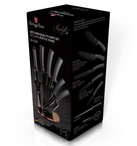 ZESTAW NOŻY 8 EL. BERLINGER HAUS MOONLIGHT BH-2566