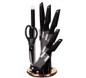 ZESTAW NOŻY 8 ELE. BERLINGER HAUS BLACK ROSE GOLD BH-2692