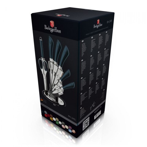 ZESTAW NOŻY 8 ELE. BERLINGER HAUS INFINITY AQUAMARINE BH-2415