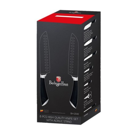 ZESTAW NOŻY 8 ELE. BERLINGER HAUS INFINITY BLACK BH-2042