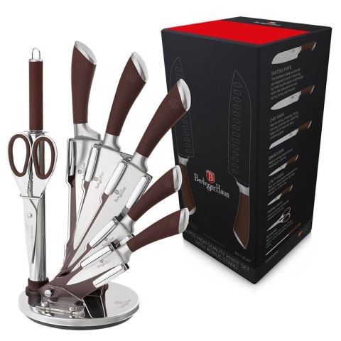 ZESTAW NOŻY 8 ELE. BERLINGER HAUS INFINITY BROWN BH-2047