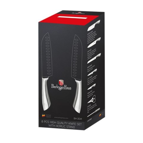 ZESTAW NOŻY 8 ELE. BERLINGER HAUS INFINITY SILVER BH-2041